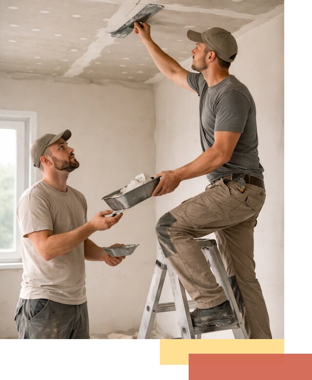 Шпаклевка потолка из гипсокартона в Солнечногорске качественно и быстро