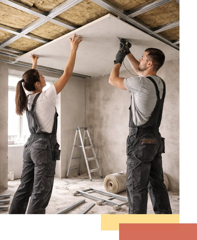 Звукоизоляция потолка из ГКЛ в Солнечногорске профессионально и надежно