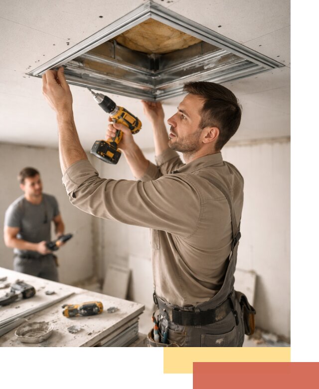 Монтаж люка в потолок из ГКЛ в Солнечногорске