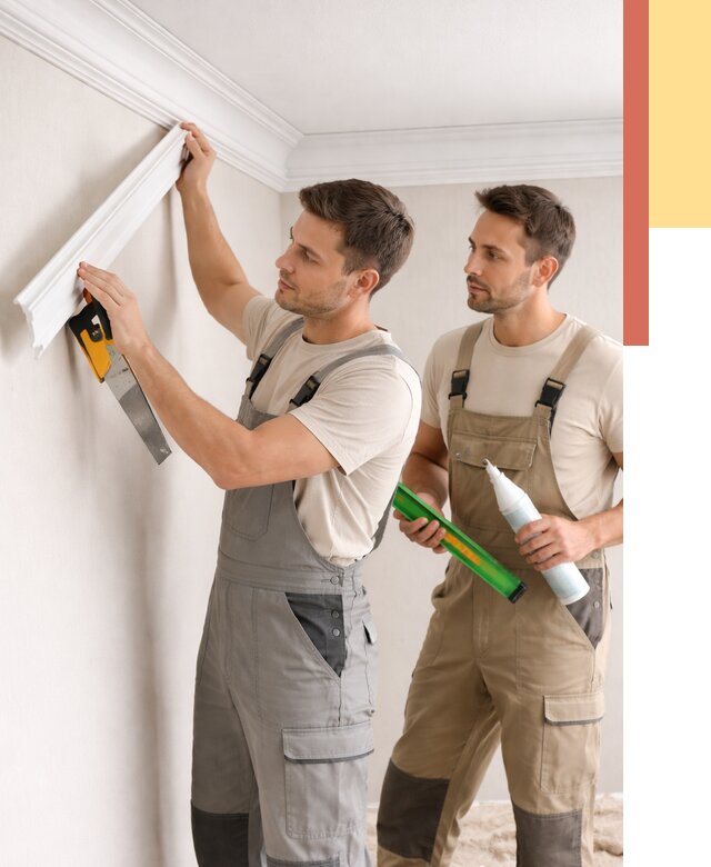 Монтаж потолочного плинтуса в Солнечногорске от 2394 руб. — быстро и недорого | ОТДЕЛОЧНИК-Слн