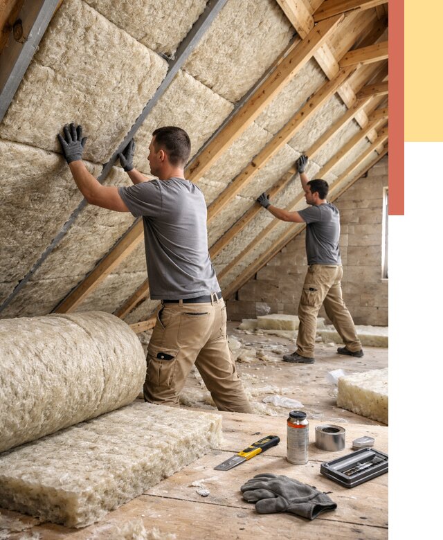 Утепление потолка минватой в Солнечногорске от 1509 руб. — быстро и недорого | ОТДЕЛОЧНИК-Слн