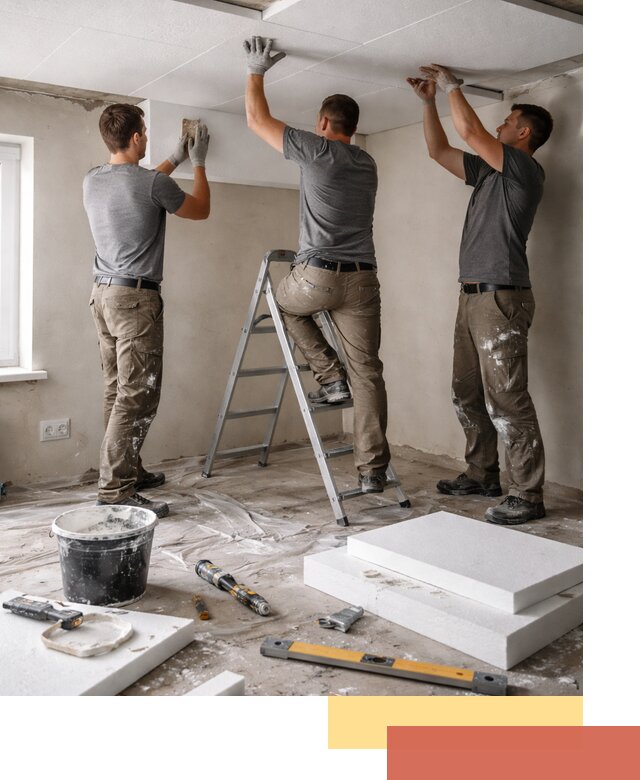 Утепление потолка пенопластом в Солнечногорске быстро и качественно